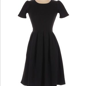 Rare Lularoe all black Amelia dress with rose gold zipper!